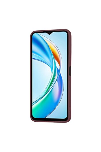 Danex Husă de protecție pentru Honor X5b, Y14, material textil, roșu prună nobil