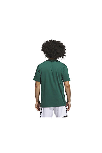 adidas Ανδρικό μπλουζάκι μπάσκετ Fdn Illustr Tee JX1739 Πράσινο