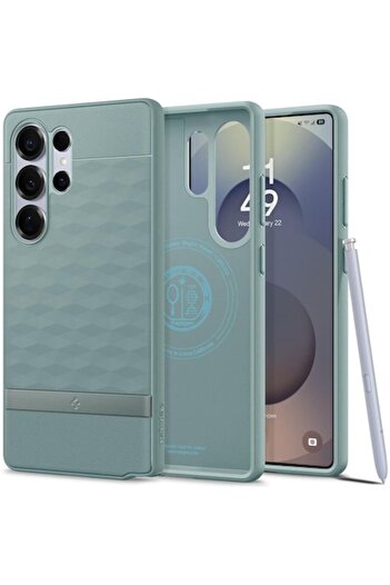 Tim High Protection Case for Samsung Galaxy S25 Ultra, Timaconprotect, I40, Hard Plastic, Sage Green For