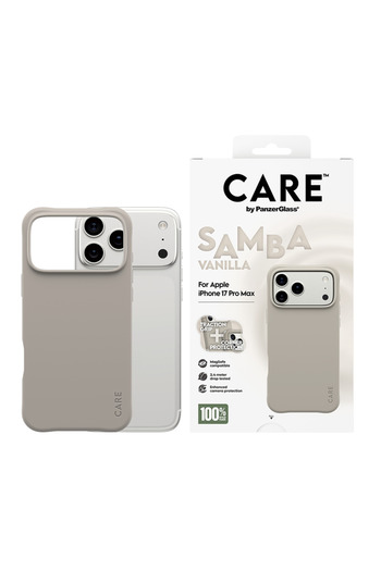 Panzer Glass CARE Fashionable Case Samba with MagSafe iPhone 17 Pro Max - Vanilla