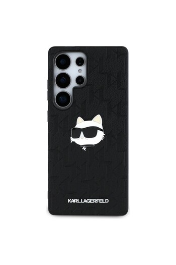 Karl Lagerfeld High-Protection Case for Samsung Galaxy S25 Ultra, Timaconsafe, P14, Faux Leather, Choupette Head Pi