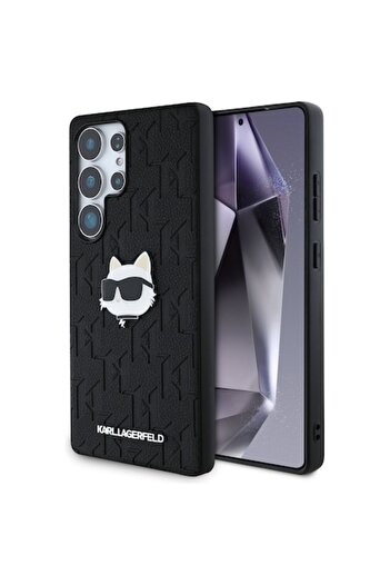 Karl Lagerfeld High-Protection Case for Samsung Galaxy S25 Ultra, Timaconsafe, P14, Faux Leather, Choupette Head Pi