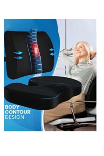 Relax Smart Lumbar Support Pillow - Office Chair Seat Cushion