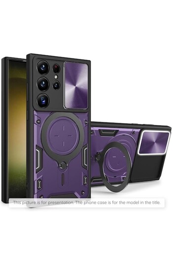 Tim High Protection Case for iPhone 17, O21, Hard Plastic, Berry Purple