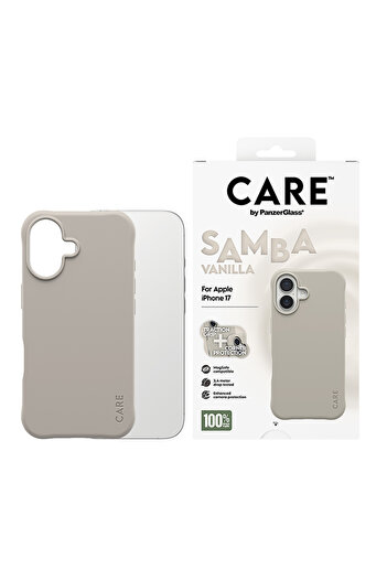 Panzer Glass CARE Fashionable Case Samba with MagSafe iPhone 17 - Vanilla