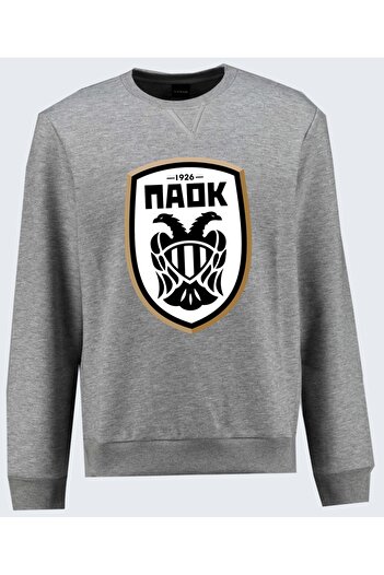 Efendioğlu Design Світшот PAOK FC без капюшона з принтом, з довгими рукавами, без шардону