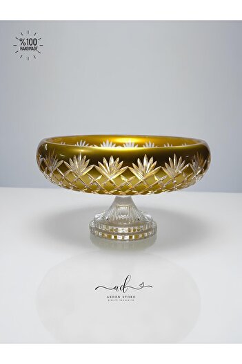 AKDEN STORE Crystal Decor Bowl, Tableware Presentation Bowl, Decorative Bowl