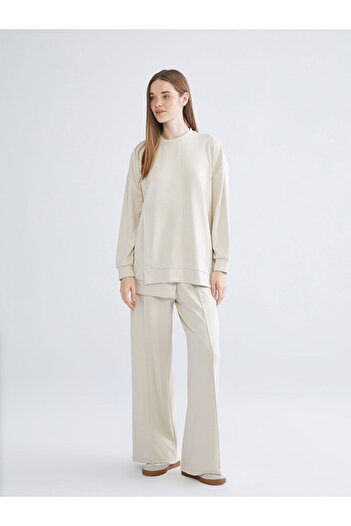 LC Waikiki Quality Parts from Celebi Store |   Wide Leg Women's Sweatpants with Elastic Waist