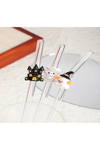 Miki & Miki Halloween - Halloween - Horror - Fairy - Mummy - Castle - Castle - Reed Glass Straw 1 Piece