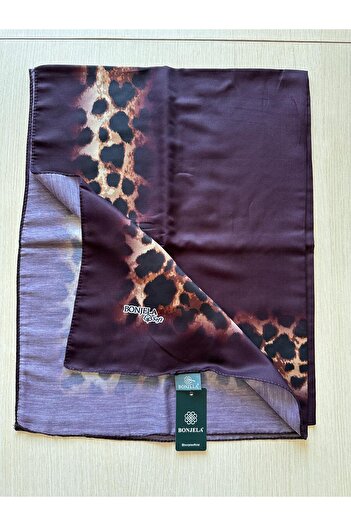 Bonjela Soft Elegant Leopard Patterned Fashion Trend Shawl 70 X180