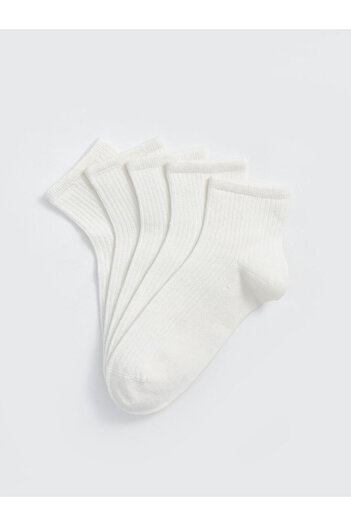 LC Waikiki Sparkling Selections from Shining Store |   Women's Plain Socks 5-Pack