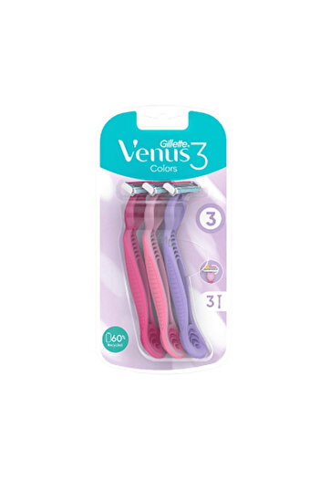 Gillette Gillette Venus Women's Razors 3 Blades 3 Colors