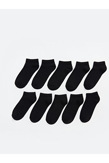 LC Waikiki Sparkling Selections from Shining Store |   Women's Plain Booties Socks 10 Pack