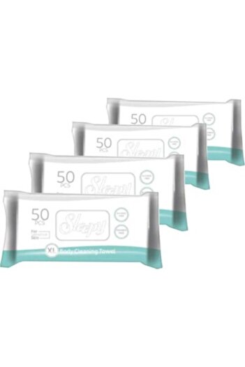 Sleepy Body Cleaning Wipes 50 Sheets - 4 Pack