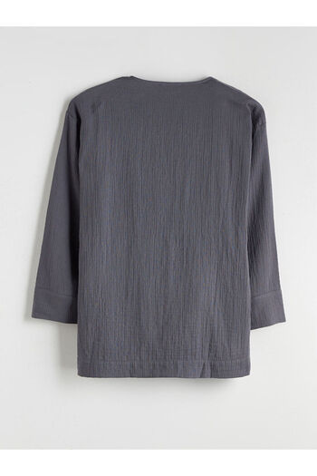 LC Waikiki Quality Parts from Çelebi Store |   Double-Breasted Collar Textured Women's Kimono