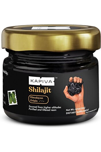 KAPİVA Himalayan Shilajit Resin from Kapiva, 20 grams with Lab Report