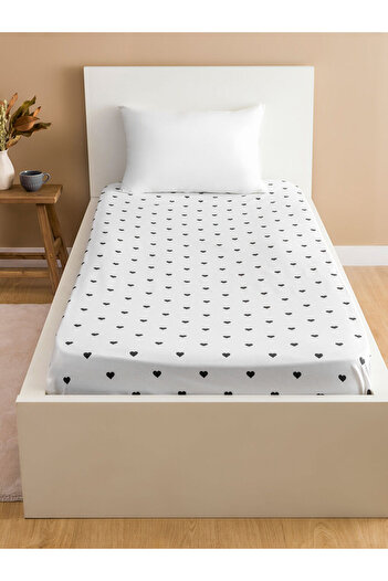 LC Waikiki Timeless Recommendations from Timeless Store |   Heart Patterned Single Fitted Sheet