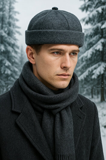 GONCA ŞAPKA Adjustable Winter Bucket Hat Docker Retro Hat