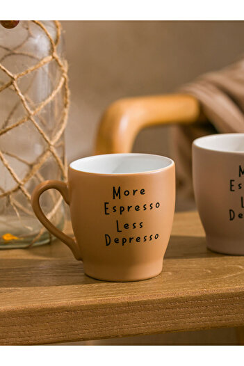 LC Waikiki Create Your Style with Uzg Store |   Text Printed Ceramic Mug Set of 2 260 ml