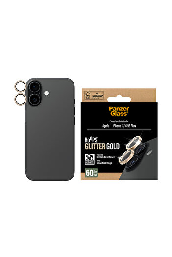 Panzer Glass Hoops Glitter Camera Lens Protector iPhone 17 - Gold