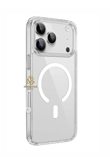 Massemr iPhone 17 Pro Pc Hard Non-Yellowing Case Magsafe Compatible Transparent Shock Absorbing Cover