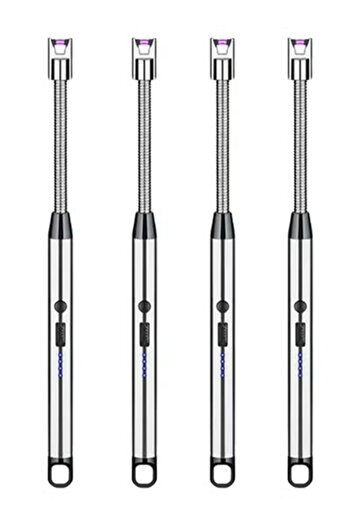 Taimi Pack of 4 SILVER Dual Model Lighter Electric Lighter