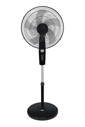Denx 16 Inch Adjustable Height Stand Fan with 5 Blade Design, 3 Cooling Speeds, Powerful Airflow