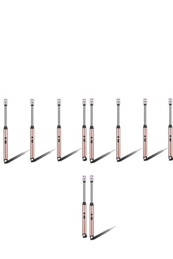 Taimi Pack of 10 ice gold Dual Model Lighter Electric Lighter