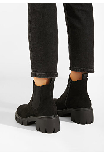 B T Shoes Γυναικεία μποτάκια Μαύρα Alyona