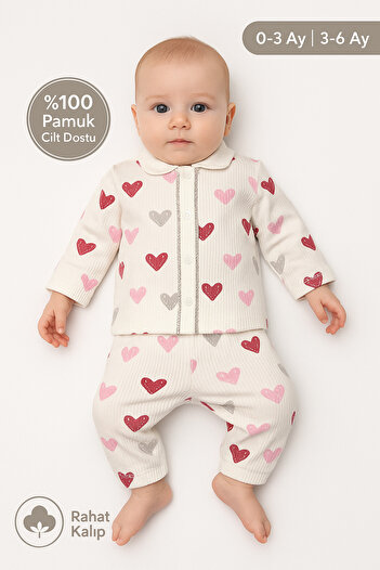 MYZİ STORE Newborn Baby Kids Pajamas Set