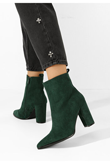 B T Shoes Μποτάκια με τακούνι Adalina V2 πρασινο