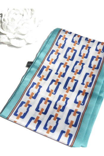MAHLA Design Scarf 50% Silk, Thin Neck Scarf, Bag Accessory