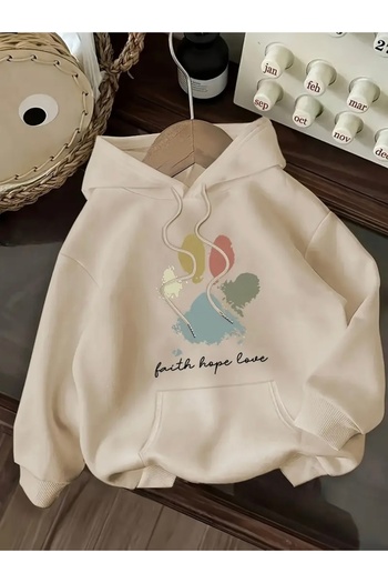 FUFLUNS Oversized Unisex Women'S/Men's Hooded Sweatshirt with Patterns Printed on the Sole