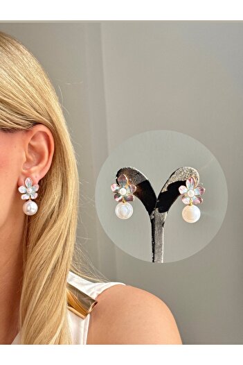 YOUES JEWELRY Steel Flower Women's Dangle Earrings