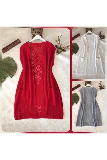 ENDAMIM 3 Pieces Thin Knitted Mom Vest