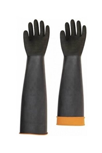 Handy Hnady Rubber Acid Gloves Serrated 60 cm