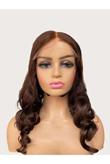 Bella Natural Hair Front Lace Wig (Brown)