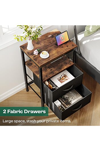 Tasamem Dafia Bedside table (2 drawers)