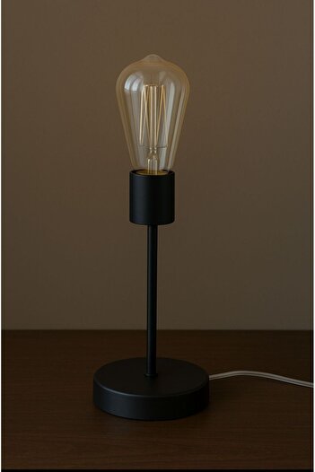 VENON Retro Table Lamp Lampshade Decorative Design Modern Metal Leg Black