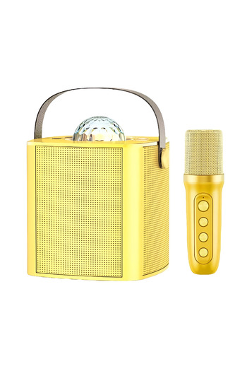 SMART BARRY Bluetooth Karaoke Speaker with High-Quality Wireless Microphone, LED Light, and HD Surround Sound