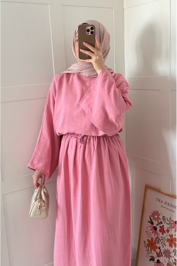 Moda Lippa Dusty Rose Muslin Casual Blouse