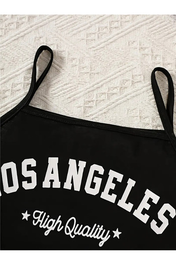 AEMİ Girls' Los Angeles Printed Crop-Pleated Skirt Set of 3