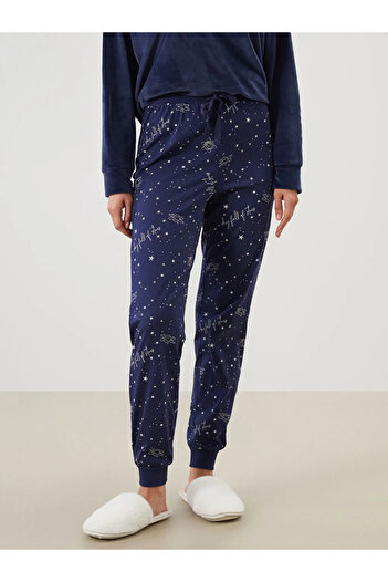 LC Waikiki Beli Lastikli Baskılı Kadın Jogger Pijama Altı