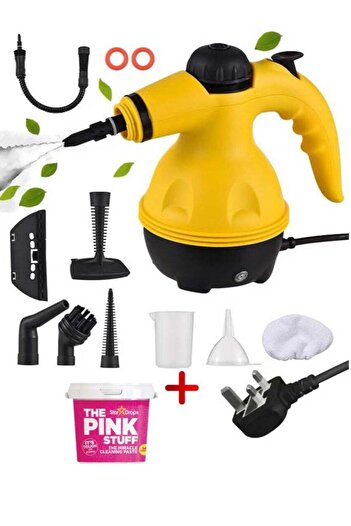 Denx Handheld Multifunctional Steam Cleaner 1000W with High Temperature and 9 Accessories
