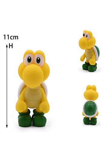 Choice7 Koopa Troopa 4-12CM Mario Luigi Figure Toy Boo Goomba Yoshi Toad Koopa Troopa Action Model Dolls Red