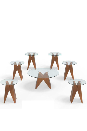 Tasamem Dafia 7-piece tea table set