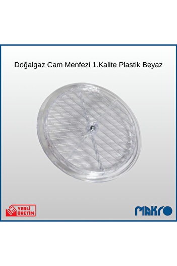 GLASSMAKRO Doğalgaz Cam Menfezi Şeffaf