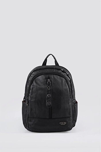Graph Tiar black leather backpack
