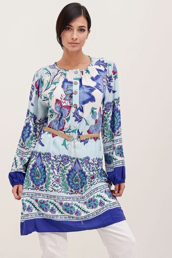 Hiccup BDART Rochie mini florală cu centură