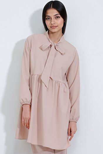 Hiccup Bdart Long Tunic and Pants Double Set, Shirt Collar